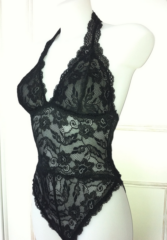 Sexy zwarte kanten body